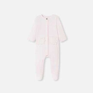 Jacadi Baby Girl Pale Pink Pajamas in Interlock